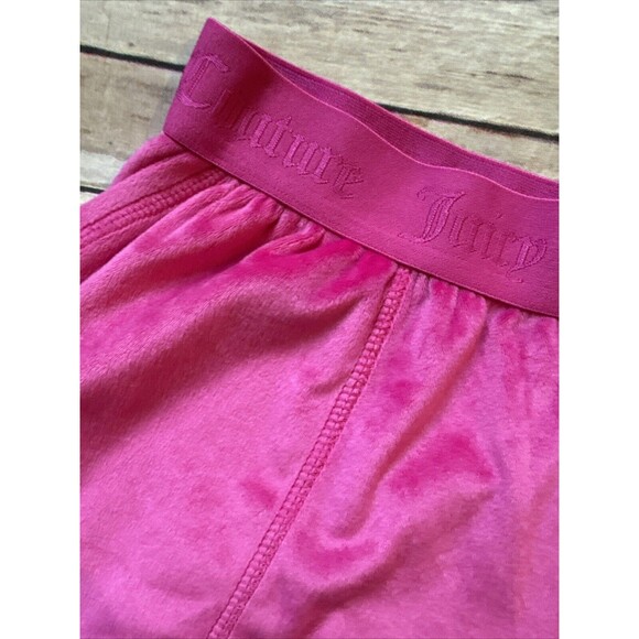 JUICY COUTURE Velour OG Bling Tracksuit Pants Pink Party Women’s L - Picture 5 of 8